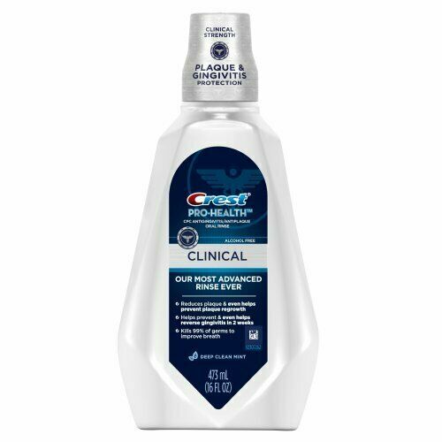 Crest Pro-health clinical alcohol free deep clean mint oral rinse (037000811237)