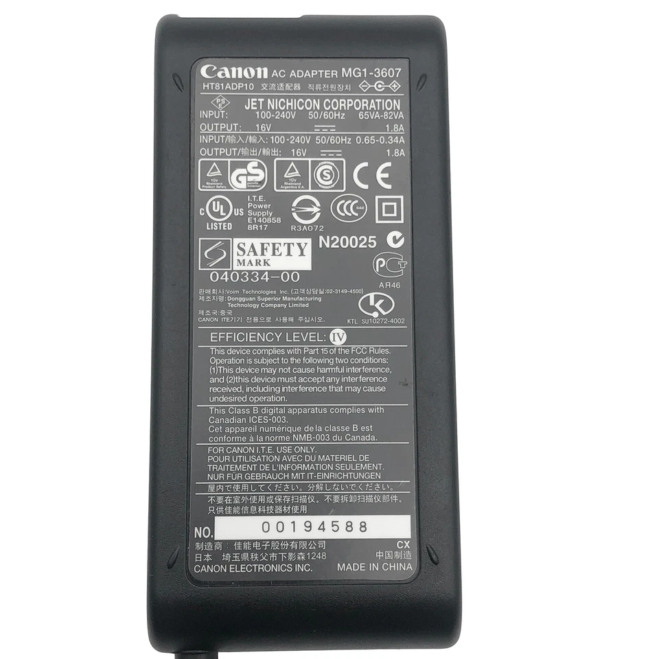 NEW Original Canon Adapter for IP110 K10404 Pixma Printer Color Ink-jet OEM - Image 2 of 4