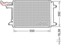 Denso DCN32032 Kondensator FüR Klimaanlage FüR Audi, Seat, Skoda, VW