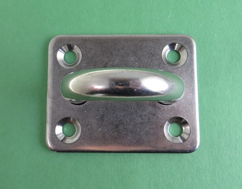 Stainless Steel 316 Square Pad Eye 3/8" 10mm (60mm x 45mm) Marine Grade - Picture 4 of 7