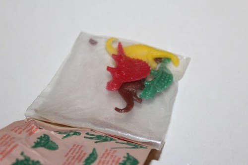 SEALED VTG 1960s Sinclair Oil Premium Giveaway Bag Dinosaur Figures MIP NOS 1961 - Picture 5 of 8