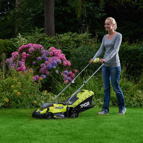 Ryobi 18V 18V 4.0AONE+ Cordless Electric Lawn Mower Kit 33cm Cutting