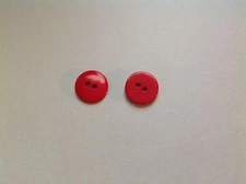 NEW 25PC BAG 5/8 INCH RED  POLISHED  FINISH BUTTONS