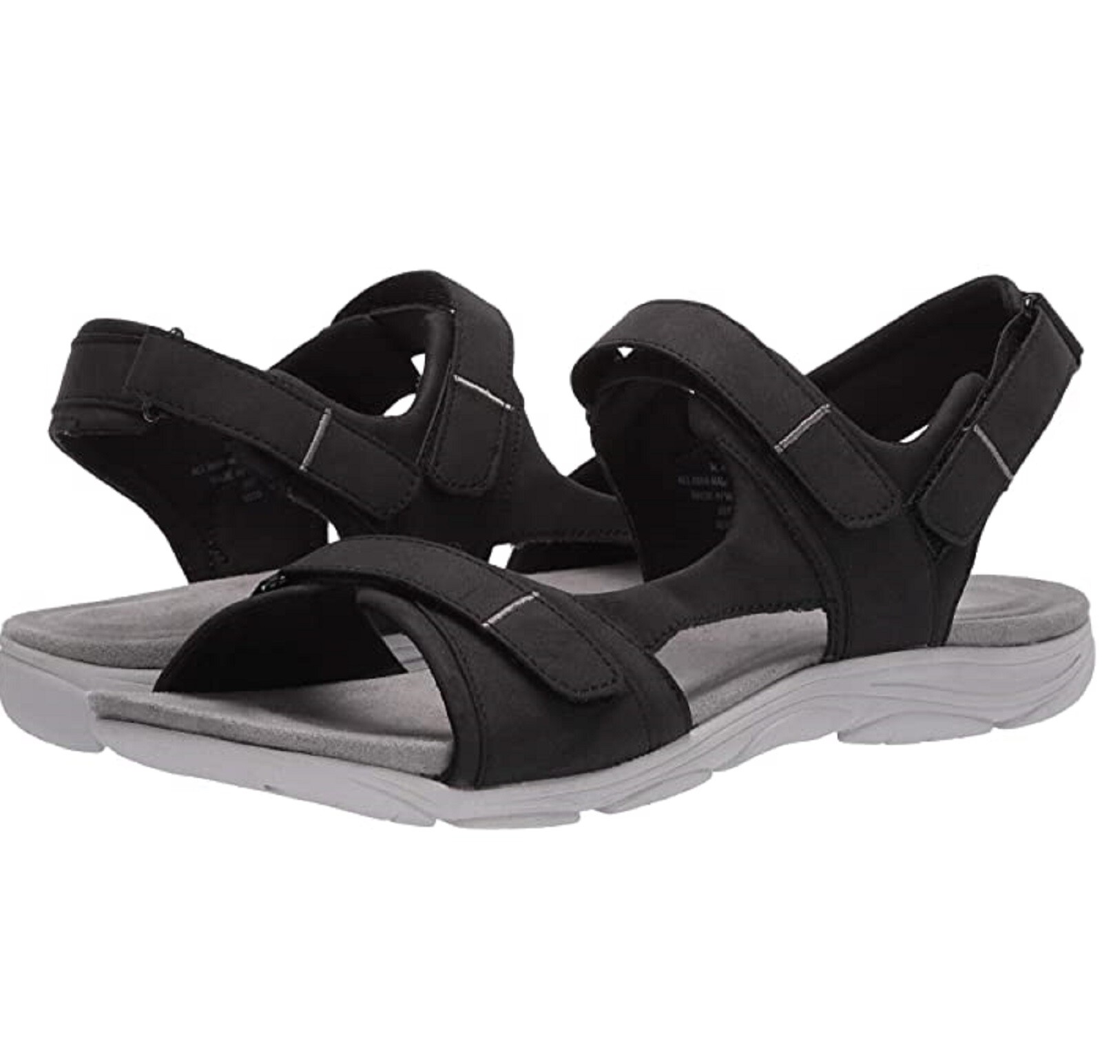 Easy Spirit Women's Lake3 Sport Adjustable Strap Sandals - 10 Black | eBay