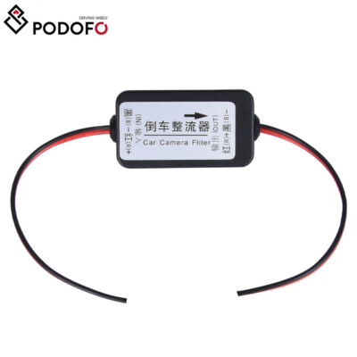 12V DC Auto Rückfahrkamera Leistungsrelais Kondensator Filter Gleichrichter Kit