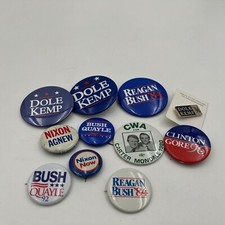 Vintage Presidential Pin Lot REAGAN BUSH ETC 1984 BUTTON Pinback Republican GOP