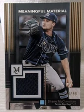 🔥2024 Topps Museum Collection Shane McClanahan Meaningful Materials 93/99 Rays