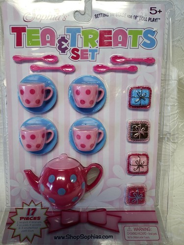 New Tea & Treats Set Sophia's 17 Pieces For 18" American Girl, Alexander Dolls - Picture 4 of 10