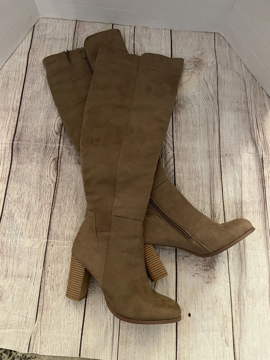 light tan thigh high boots