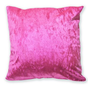 hot pink velvet cushion