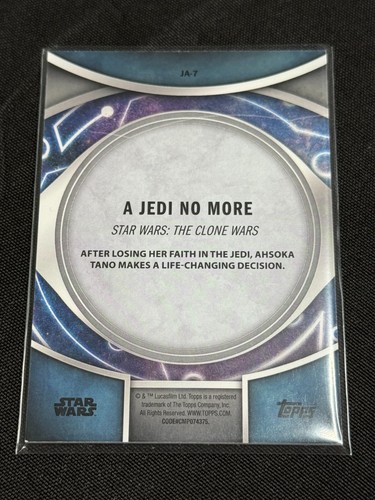 2024 Topps Star Wars Masterworks A Jedi No More JA-7 - Picture 2 of 2