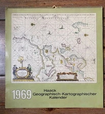 Haack Geographical-Cartographic Calendar 1969, Historical Maps, GDR