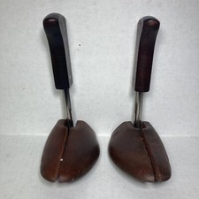 Vintage Rochester NO. 3 Wood Shoe Keeper Show Tree Mohawk Split Toe Set Of 2