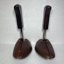 Vintage Rochester NO. 3 Wood Shoe Keeper Show Tree Mohawk Split Toe Set Of 2