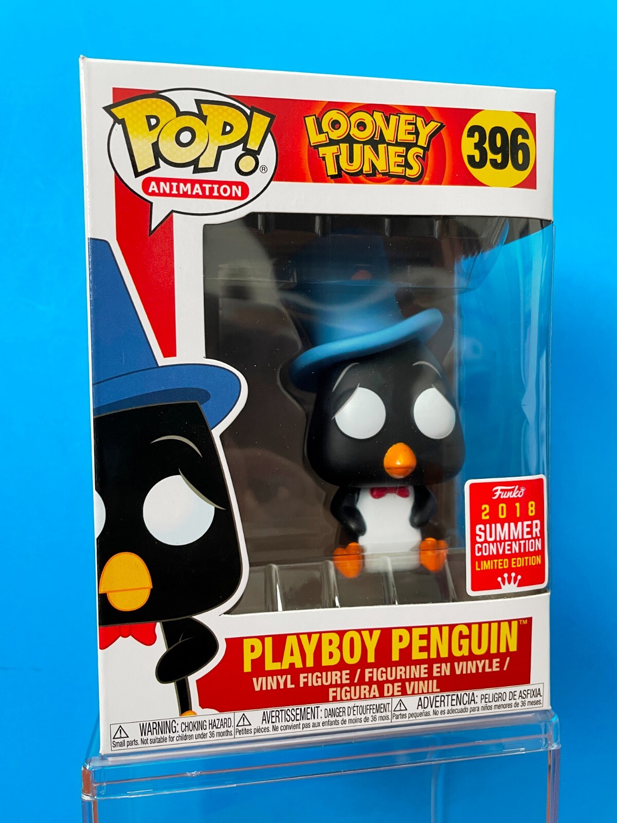 Funko Pop Animation 396 Playboy Penguin 2018 Sdcc Summer Convention Exclusive