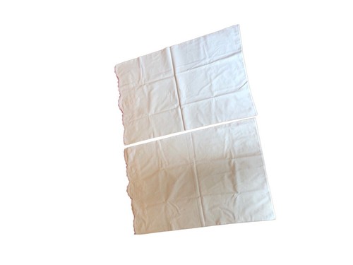 VNT Cotton Pillow Cases Embroidered Pop Up Crochet Pink Flower Scalloped Edge - 第 12/19 張圖片