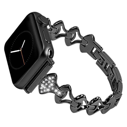 Diamond Bracelet Stainless Steel Wrist Band For Apple Watch Ultra 2 9 8 7 6 5 4 - Zdjęcie 13 z 16