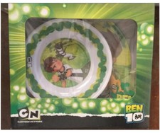 SET COLAZIONE BEN 10 Melamina tazza piatto ciotola regalo natale bambini