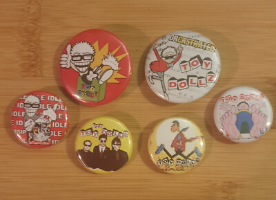 Toy Dolls Button Set - 6 St. - Punk Punkrock 77