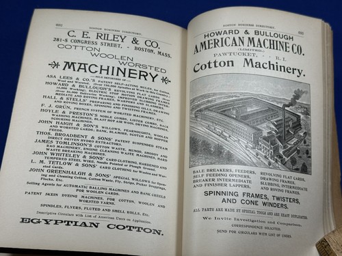 1900 Boston Directory, 100+ Pgs Coolest Ads ~ Elevator, Fire Hose ~ Genealogy! - 第 17/23 張圖片