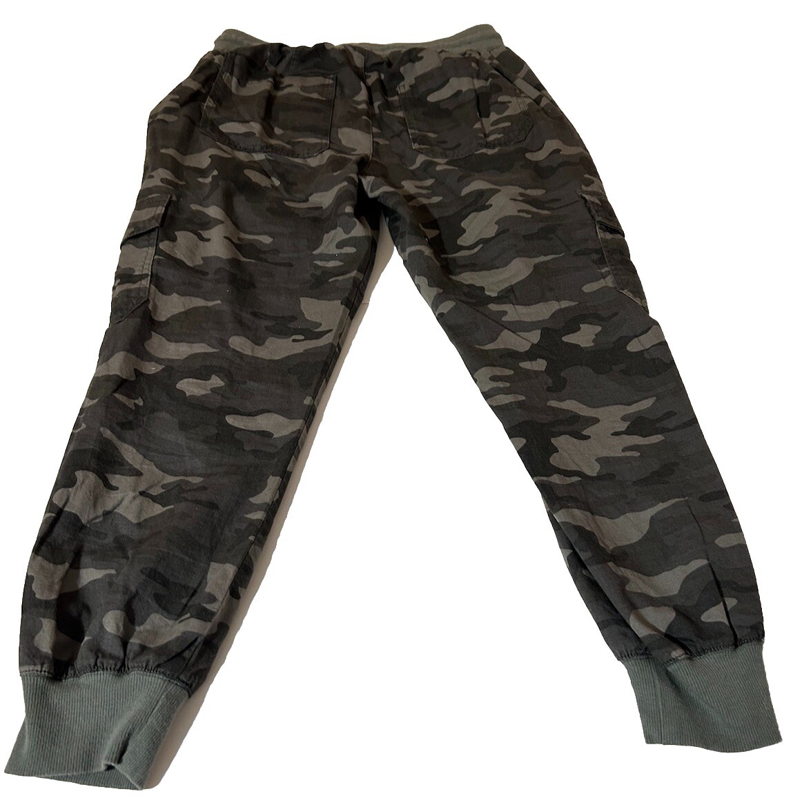 Gap Cargo Pants Joggers Women Small Green Camo Pull Up Drawstring Elastic  Waist