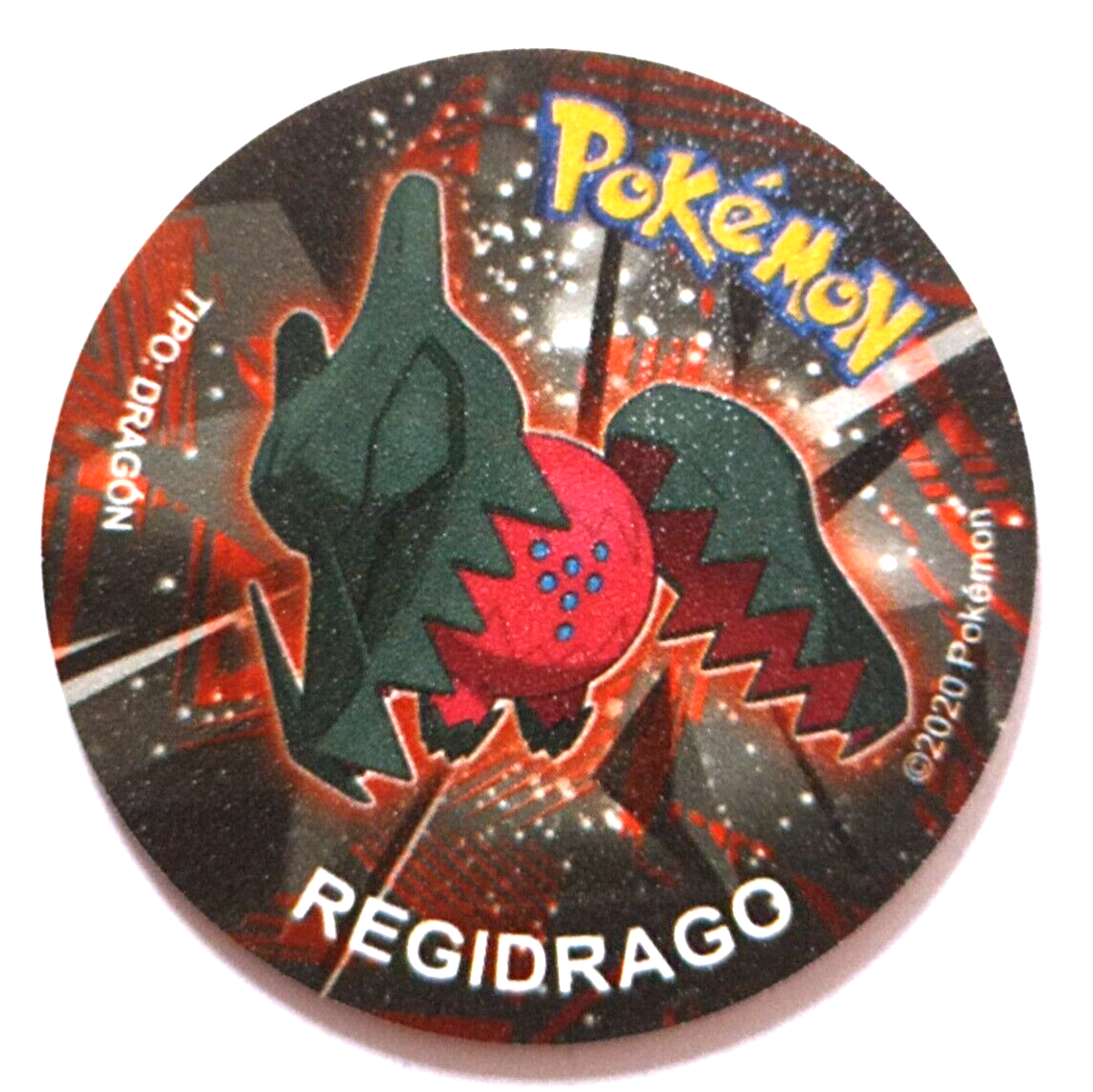 TAZO POKEMON DKV #817 DRIZZILE 2019 Sword & Shield PERU Edition Pogs Taps