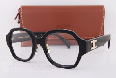 Brand New CELINE Eyeglass Frames CL 50134F 001 Black For Men Women
