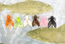 90 Jigs-6 packs-.75" Fly Guy Fishing Crappie Ice Soft Plastic Lure Baits Micro
