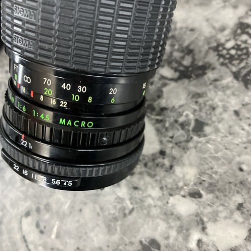 Sigma Zoom K Macro 1:4.5 100-200 mm f4.5 Camera Lens With Case Pentax K - Picture 8 of 12