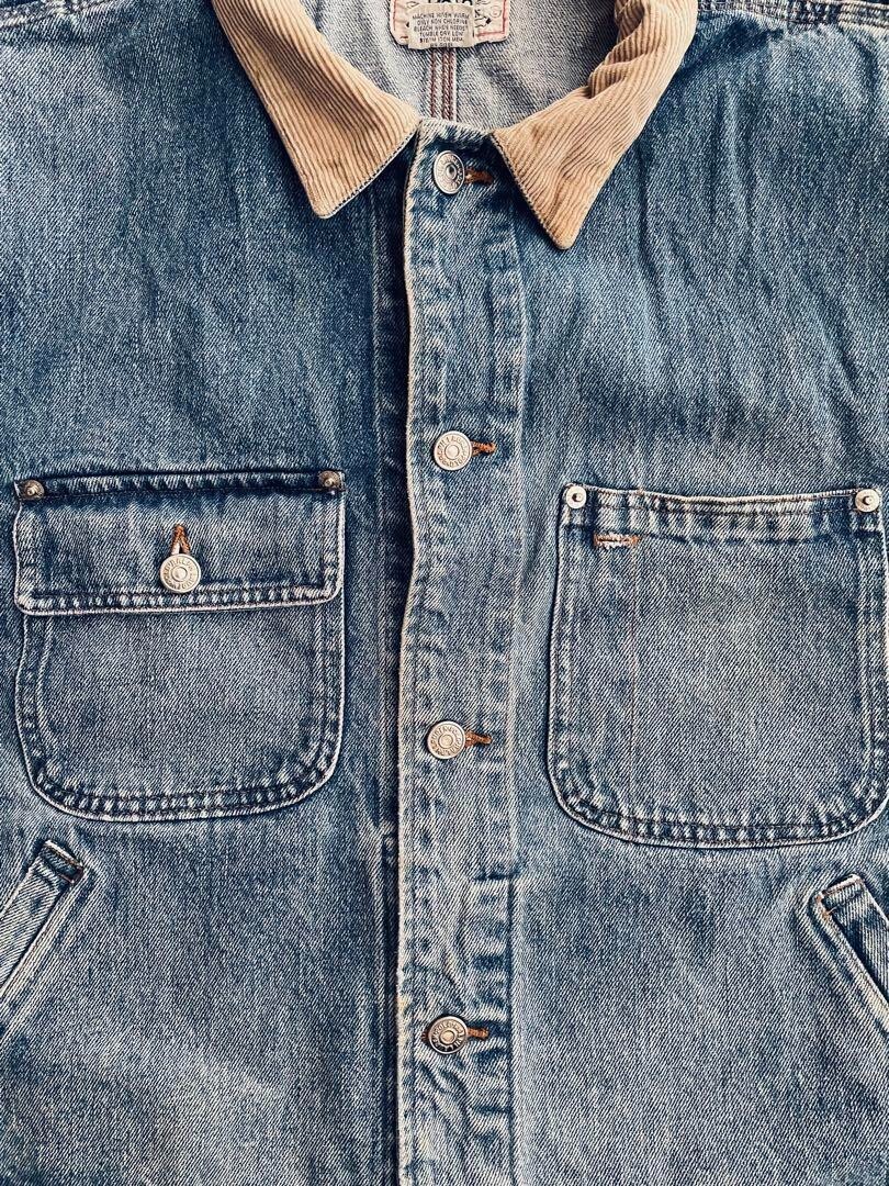 Vintage 90's RRL Double RL Denim Jacket Color Indigo Men's Size L