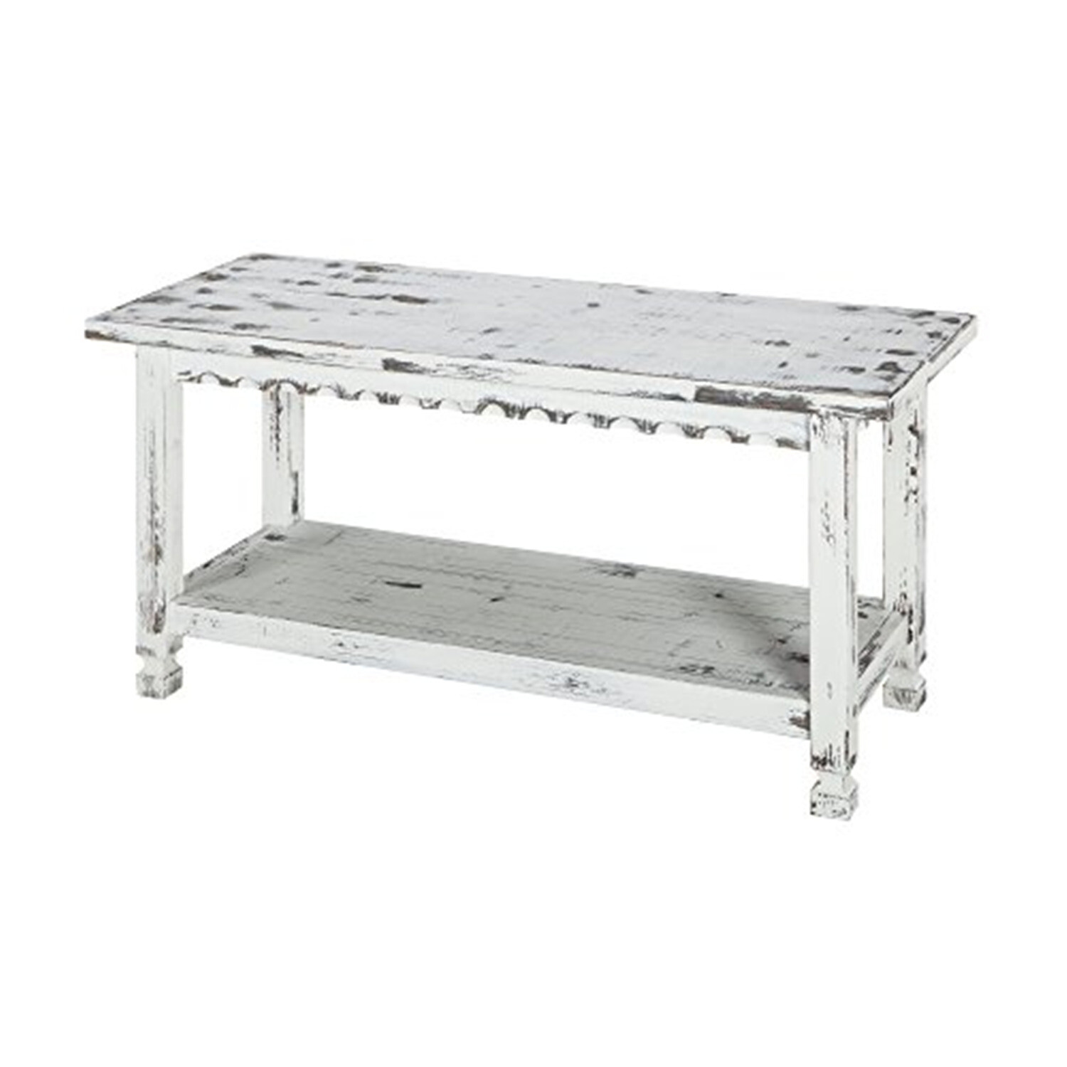 Bolton Furniture Country Cottage Bench, White Antique Finish eBay
