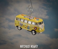 62 Volkswagen Hippie Bus Van Ornament Vw Kombi Flower Love Peace Split Window
