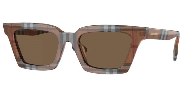 Burberry Sunglasses BE4392U 396673 52 Check BrownDark Brown For Women 33090₽