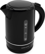 Black Kettle Fast Boil Quiet Electric Kettle with Water Filter Rapid Boil 2200W