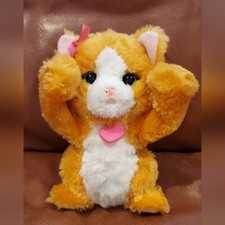 8 inch Fur Real Friends Peek A Boo Orange Cat Interactive Toy Works