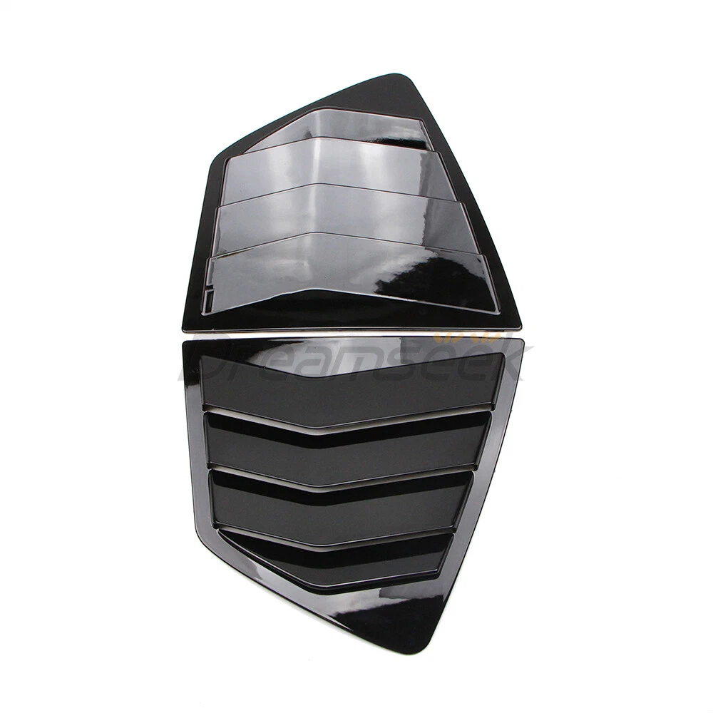 2x Side Window Louver Cover For Honda Accord 9th 2013-2017 Quarter Glossy Black - product detail image 6