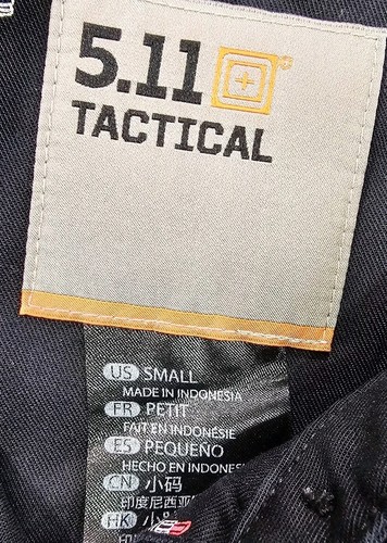 5.11 Tactical Femme Fatale Long Sleeve Button Lipstick Print Black WOMENS SZ S - Picture 6 of 10