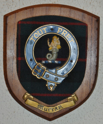 Clan Murray Wandrelief Schild Wappen Schottisch Schottland Tartan
