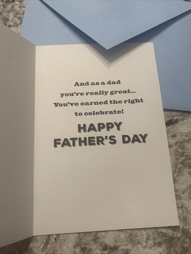 Happy Father’s Day Dad You’re The Man Cool 5”x7” Hallmark Greeting Card - Picture 3 of 8