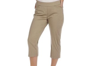 Women/'s Lee Modern Maxwell Capris 6 10 Flax Tan