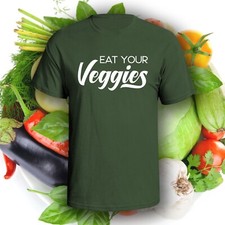 Eat Your Veggies T-Shirt  Pick Your Color  Vegan / Vegetarian Shirt