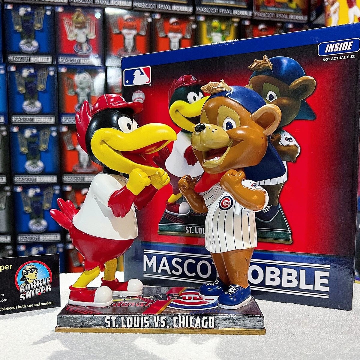 FREDBIRD and CLARK St. Louis Cardinals & Chicago Cubs Rivalry MLB