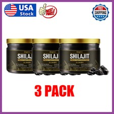 3X60G Organic Pure Himalayan Shilajit, Soft Resin, Extremely Potent, Fulvic Acid