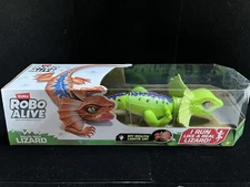 Zuro Robo Alive Green Frilled Neck Lizard Robotic Pet Figure Toy ~ New in Box