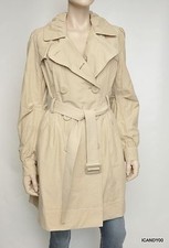 Esprit Double-sided Belted Trench Coat Jacket Parka Top Beige L New $160