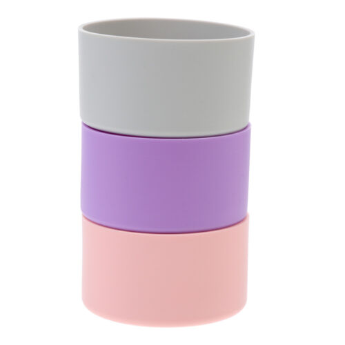 3 Pcs Silicone Insulation Cover Heat-insulated Bottle Glass Cup Sleeve