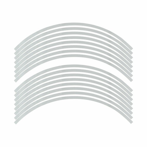 17"/ 18'' Motorcycle Rim Reflective Wheel Decals Stripes Stickers Trim Kit - Picture 13 of 13