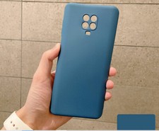 cover custodia case per Xiaomi Redmi Note 9 Pro/ 9S silicone gel gomma TPU blu