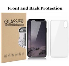 Front Back Tempered Glass Screen Protector For iPhone 11 XR XS MAX
