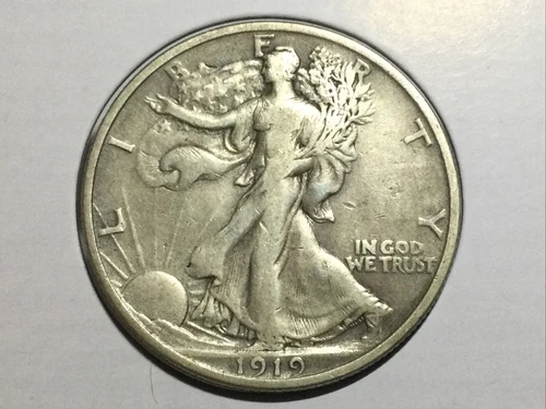 1919-P Walking Liberty Half Dollar in very fine